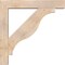 Ekena Millwork Funston Block Smooth Bracket w/ Offset Brace, Douglas Fir, 7 1/2"W x 44"D x 44"H BKT0806X44X44FST05SDF - alternate 2